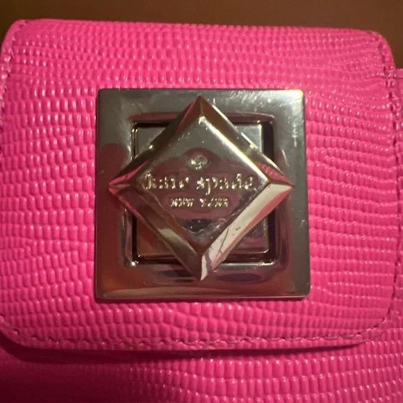 Kate Spade New York pink buckle closure wallet. - Picture 2 of 7